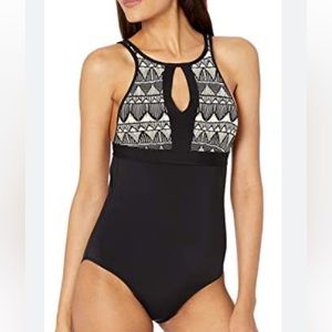 Skye Ladies Size Small High Neck One Piece Swimsuit